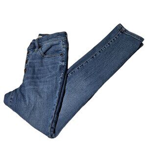 Madewell 9 inch Mid Rise Skinny Crop Jeans Womens Size 27 Button Fly Denim Pants